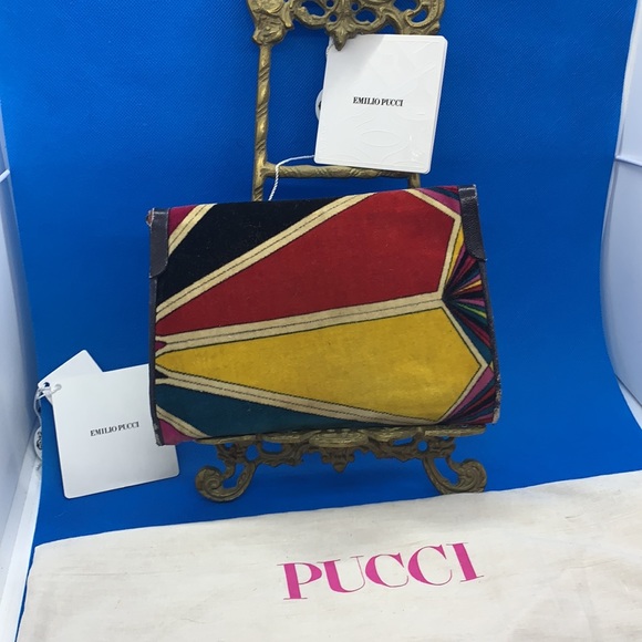 Emilio Pucci: Velvet Women's Clutch, Vintage, 1960s - Picture 2 of 13